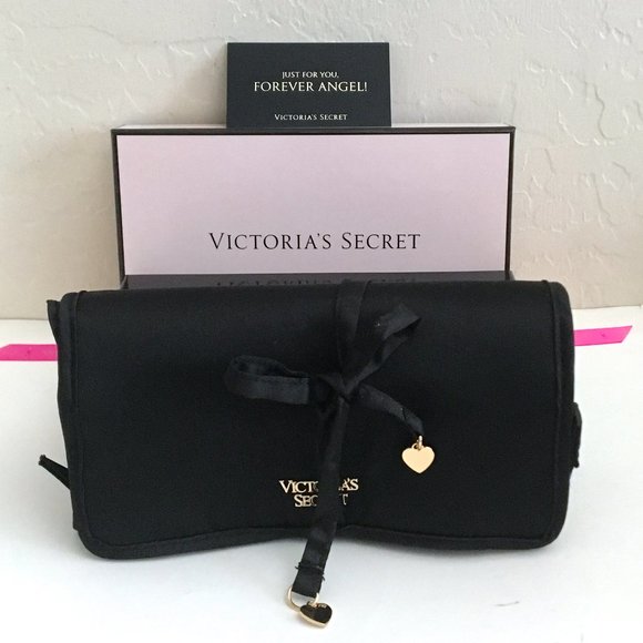 RARE Victorias Secret Jewelry Make Up Satin Travel Bag NWT - Picture 4 of 14